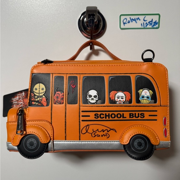 Loungefly Handbags - *Autographed* Trick R Treat Schoolbus Loungefly
